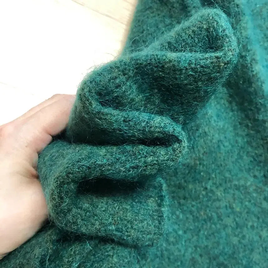 [BUNJANG] Mui Alpaca Mohair Long Cardigan Coat / 제평 무이 Mui 알파카 모헤어 가디건 롱 그린 초록 코트