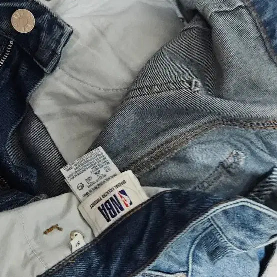 [BUNJANG] NBA Wide Washing Denim Pants / NBA 와이드 워싱 데님 팬츠 81-106사이즈