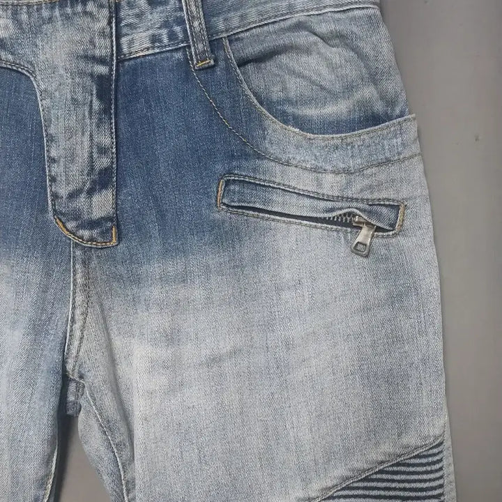 [BUNJANG] Balmain Biker Jeans / [32] 발망 그라데이션 워싱 디스 바이커진 청바지