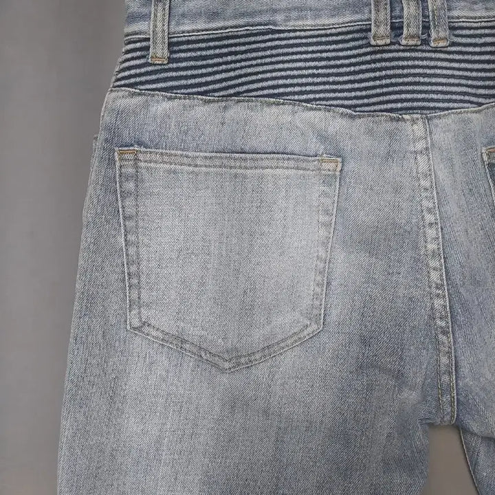 [BUNJANG] Balmain Biker Jeans / [32] 발망 그라데이션 워싱 디스 바이커진 청바지