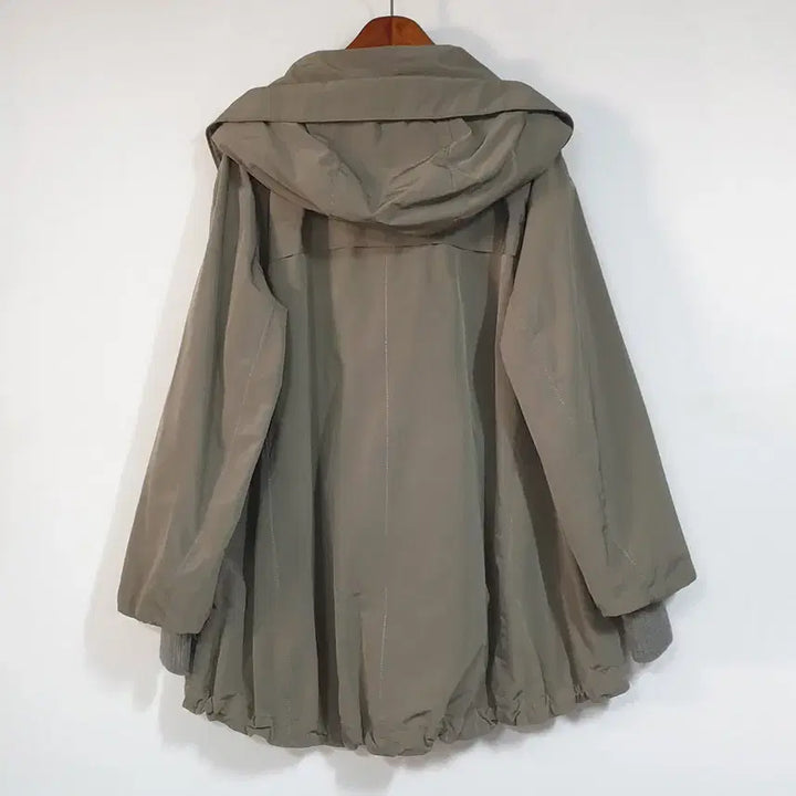 [BUNJANG] Luciano Choi Knit-Panel Hooded Parka (Size 66) / 루치아노최 니트배색 아방핏 후드야상 66
