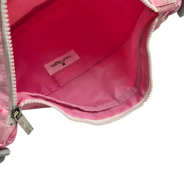[BUNJANG] Courrèges x Hello Kitty Pink Nylon Ribbon 2-Way Bag / 09s 꾸레쥬 x 키티 핑크 나일론 리본 2way백