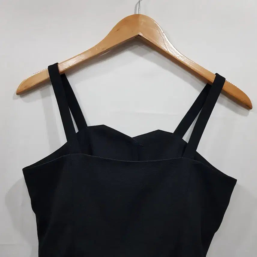 [BUNJANG] Vintage Black Gold Button Bustier Crop Top Blouse (Women&