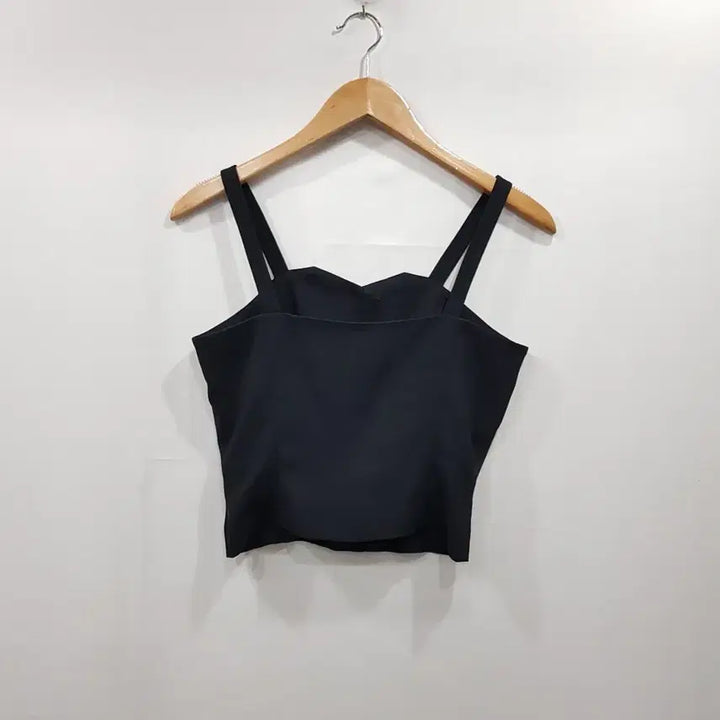 [BUNJANG] Vintage Black Gold Button Bustier Crop Top Blouse (Women&