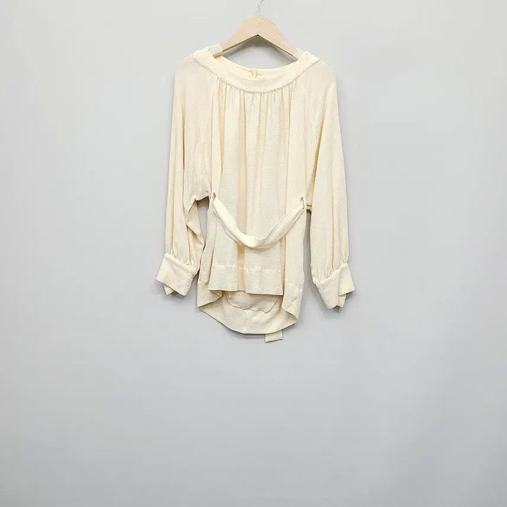 [BUNJANG] Fendi Vintage Hologram Silk Ribbed Blouse / [국내정식수입] 펜디 빈티지 홀로그램 실크 골지 블라우스 (42)
