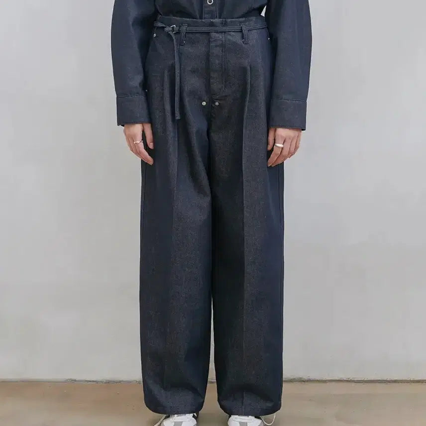 [BUNJANG] Low Tide Belt Denim Pants / 로우타이드 벨트 데님 팬츠