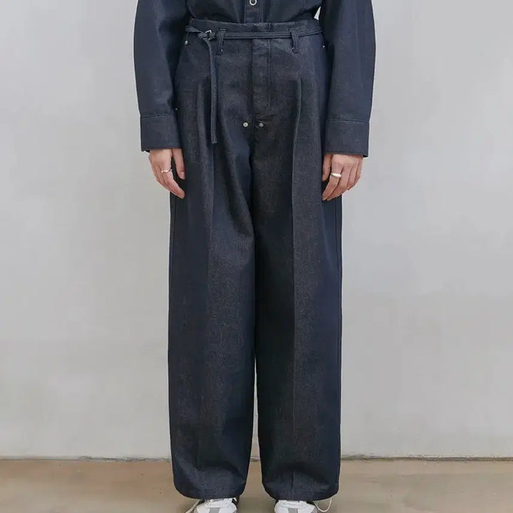 [BUNJANG] Low Tide Belt Denim Pants / 로우타이드 벨트 데님 팬츠