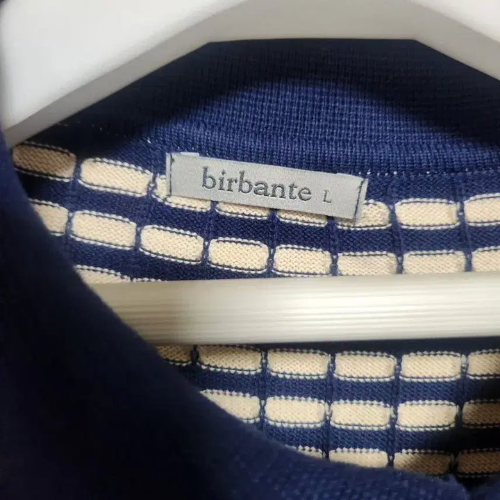 [SOLD OUT] birbante 스트라이프 반팔 카라 니트105
