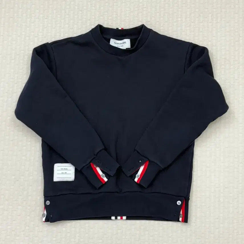 [SOLD OUT] 톰브라운 백삼선 네이비 맨투맨