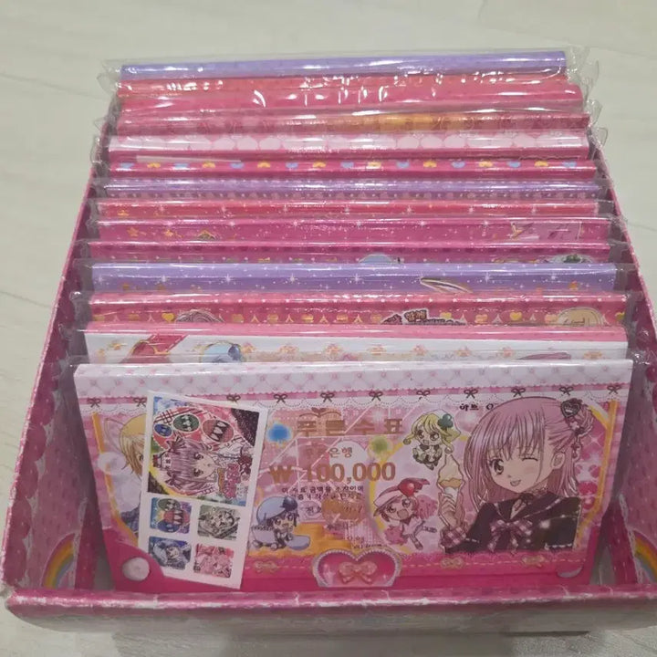 [BUNJANG] Anime Cartoon Memo Wallet Bundle Set / 돈메모지갑 일괄 (캐릭캐릭체인지, 슈가슈가룬, 신비한별의 쌍둥이공주)