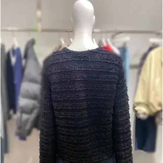 [BUNJANG] NICE CLAUP Tweed Knit Jacket / 나이스크랍 트위드 니트 자켓