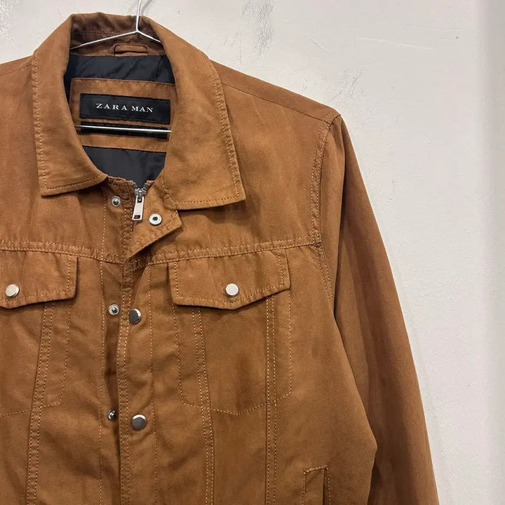[BUNJANG] ZARA Western Two-Pocket Light Suede Jacket / 자라 웨스턴 투포켓 라이트 스웨이드 자켓