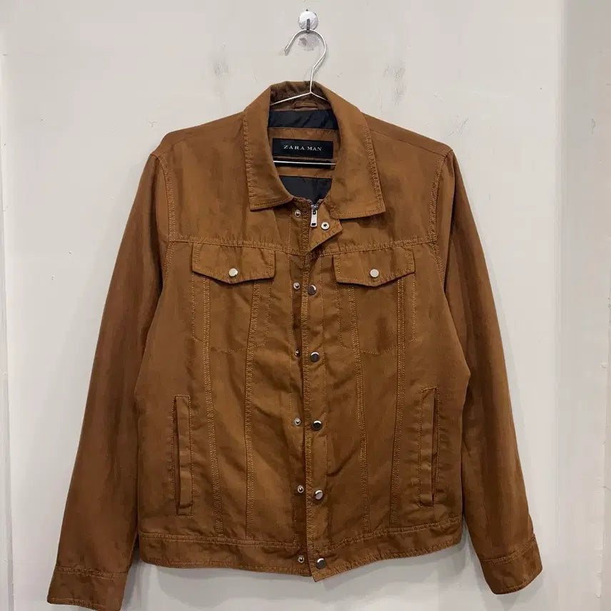 [BUNJANG] ZARA Western Two-Pocket Light Suede Jacket / 자라 웨스턴 투포켓 라이트 스웨이드 자켓