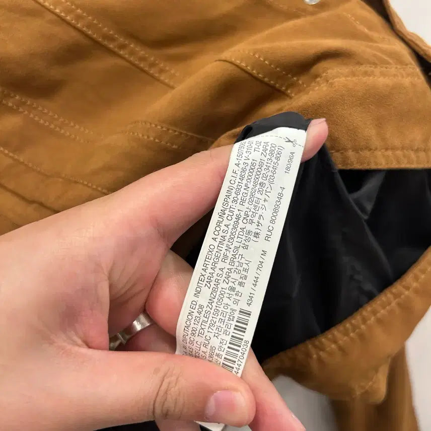 [BUNJANG] ZARA Western Two-Pocket Light Suede Jacket / 자라 웨스턴 투포켓 라이트 스웨이드 자켓