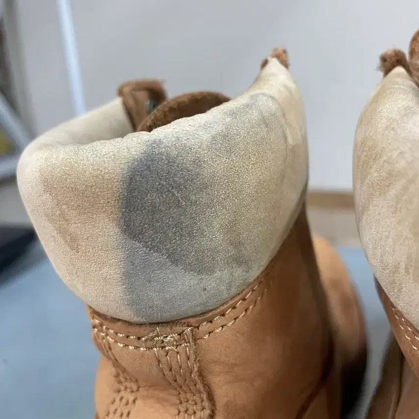[BUNJANG] Timberland 6-Inch Beige Brown Boots / 팀버랜드 6인치 베이지 브라운 8.5W (gr-4478)