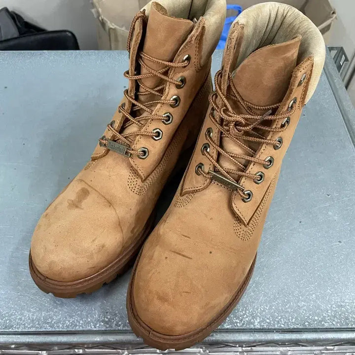 [BUNJANG] Timberland 6-Inch Beige Brown Boots / 팀버랜드 6인치 베이지 브라운 8.5W (gr-4478)