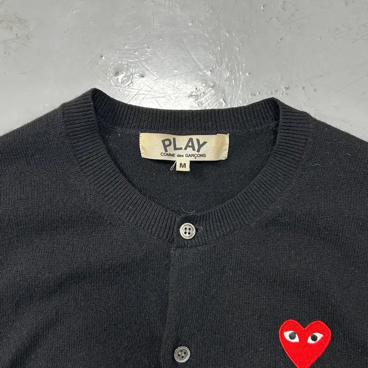 [BUNJANG] Comme des Garcons Heart Wool Cardigan / 꼼데가르송 하트와펜 울 가디건