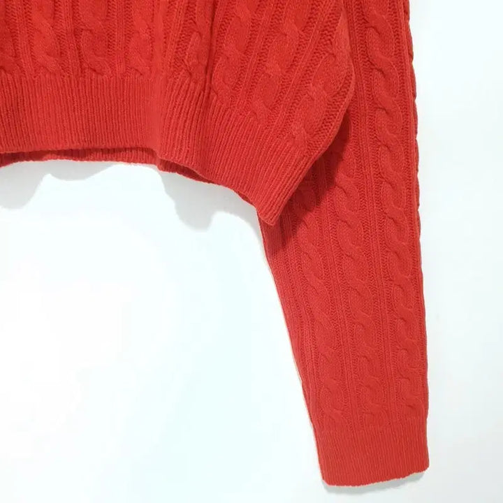 [BUNJANG] Cable Knit Crop Sweater / 케이블 크롭 니트 F_M2139