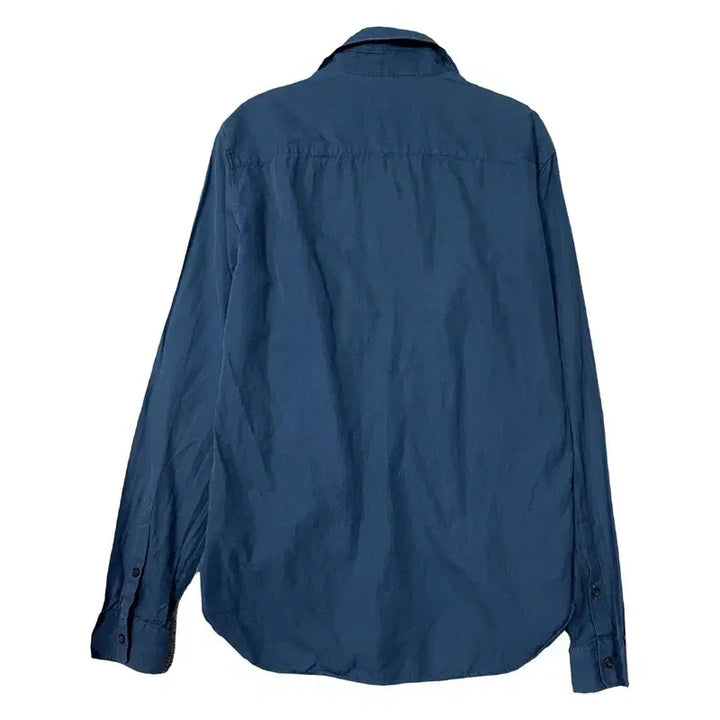 [BUNJANG] Burberry London Two-Pocket Casual Navy Shirt M / 버버리 런던 투포켓 캐주얼 네이비 셔츠 M