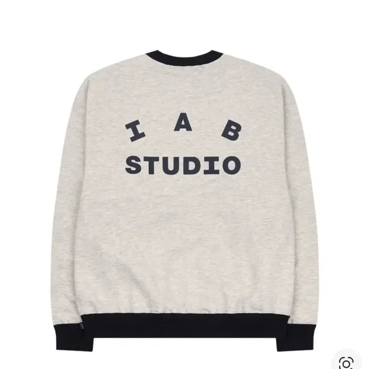 [BUNJANG] IAB Studio Oatmeal Navy Sweatshirt / 아이앱 스튜디오 스웨트셔츠 오트밀 네이비