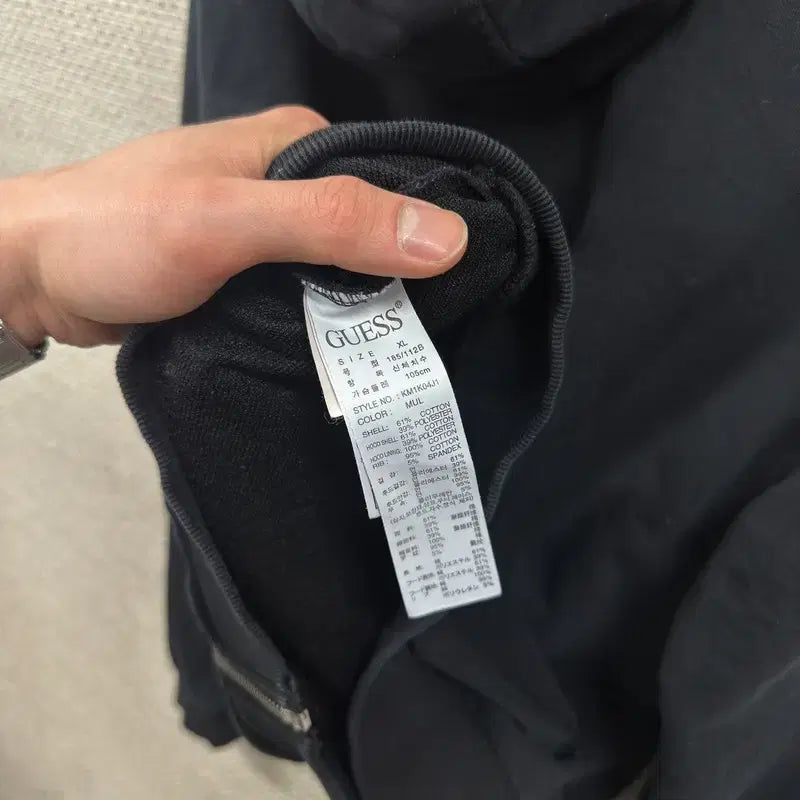 [BUNJANG] Guess Casual Printed Logo Hoodie Zip-up XL / 게스 캐주얼 프린팅로고 후드집업 XL A09174