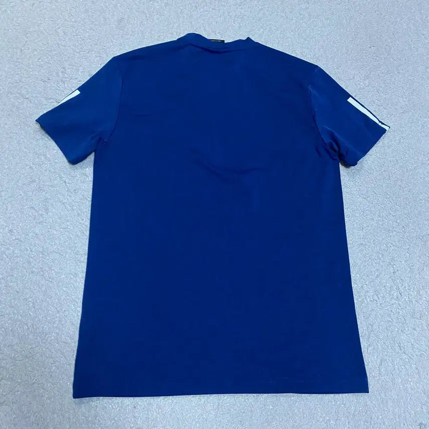 [SOLD OUT] 아디다스 파란색 삼선 반팔 티셔츠 기능성 95