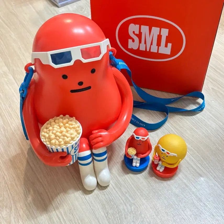 [SOLD OUT] 스티키몬스터랩 SML 팝콘통+피규어