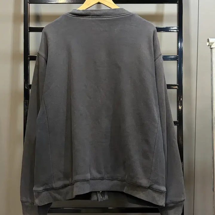[BUNJANG] Stussy Pigment Dyed Snap Button Sweat Cardigan / [L] 스투시 Stussy 스냅버튼 스웨트 카디건 차콜 피그먼트 9.5