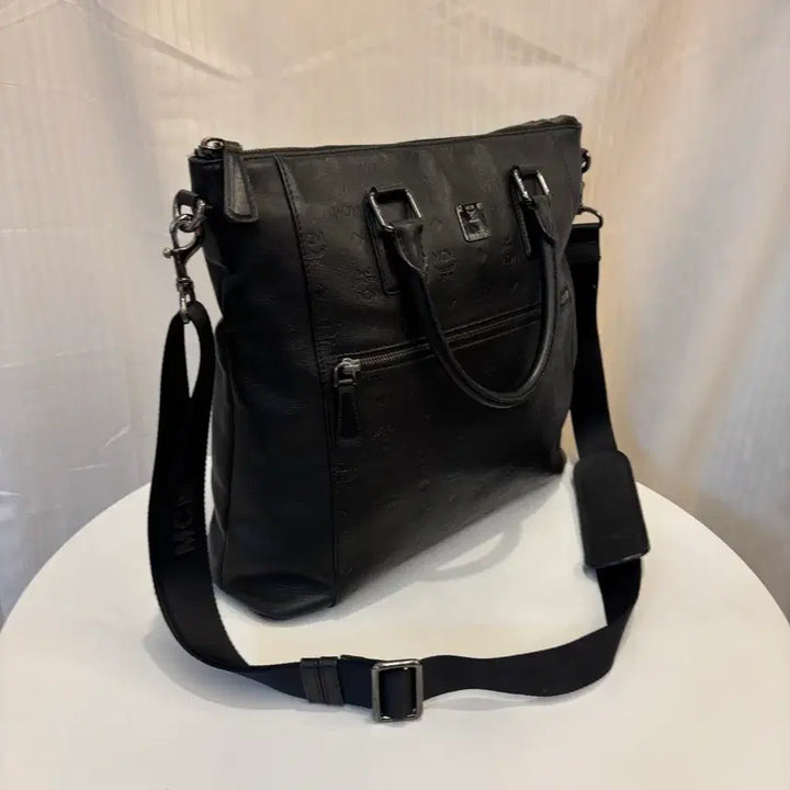 [BUNJANG] MCM Leather Tote Crossbag / 정품 MCM 남성 가죽 토트 크로스백