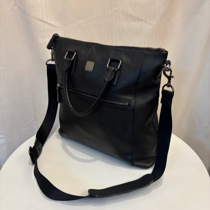[BUNJANG] MCM Leather Tote Crossbag / 정품 MCM 남성 가죽 토트 크로스백