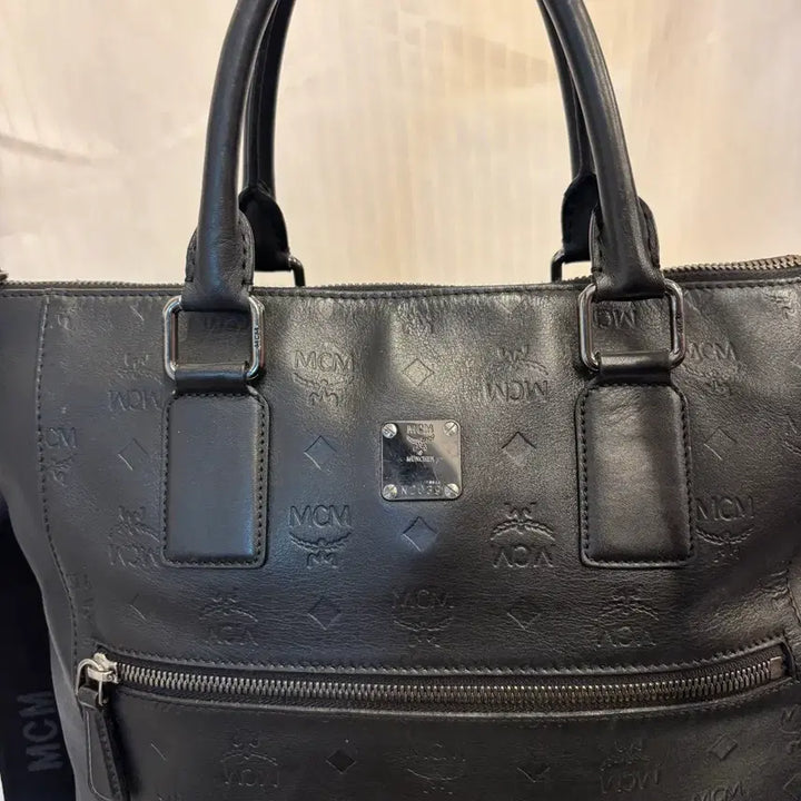 [BUNJANG] MCM Leather Tote Crossbag / 정품 MCM 남성 가죽 토트 크로스백