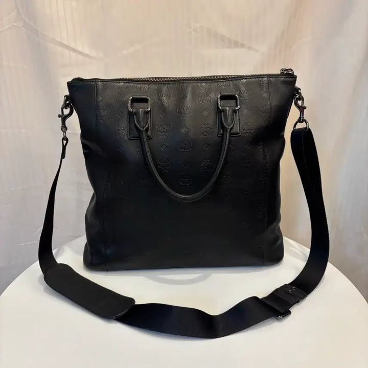 [BUNJANG] MCM Leather Tote Crossbag / 정품 MCM 남성 가죽 토트 크로스백