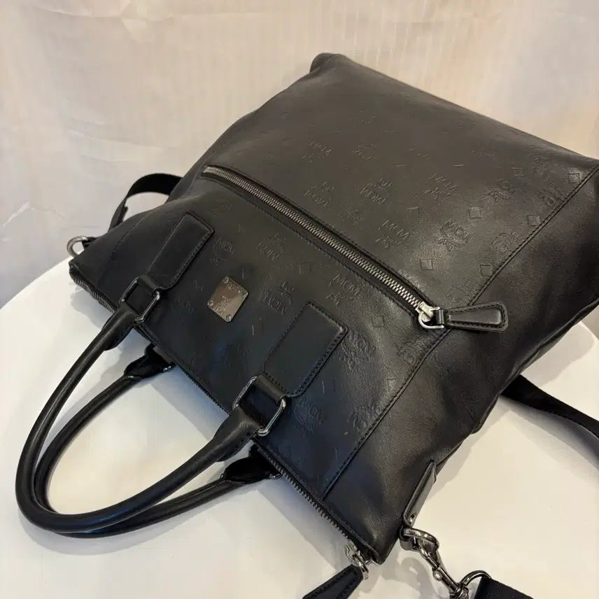 [BUNJANG] MCM Leather Tote Crossbag / 정품 MCM 남성 가죽 토트 크로스백