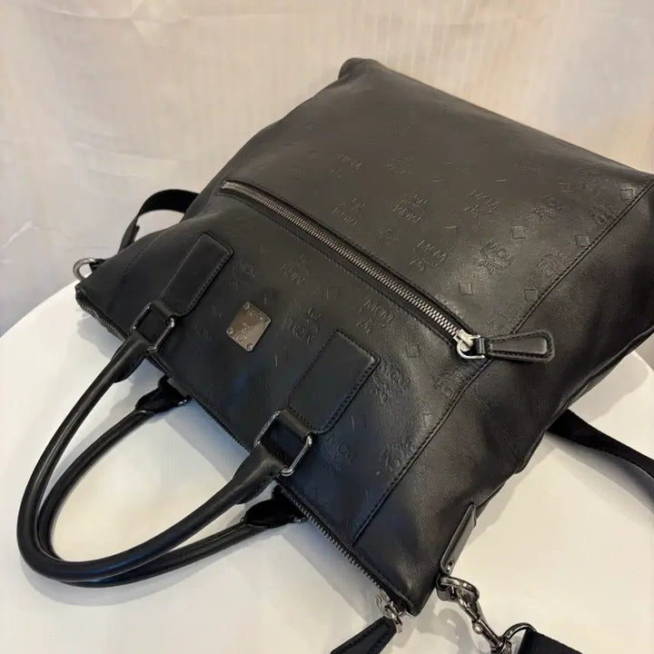 [BUNJANG] MCM Leather Tote Crossbag / 정품 MCM 남성 가죽 토트 크로스백