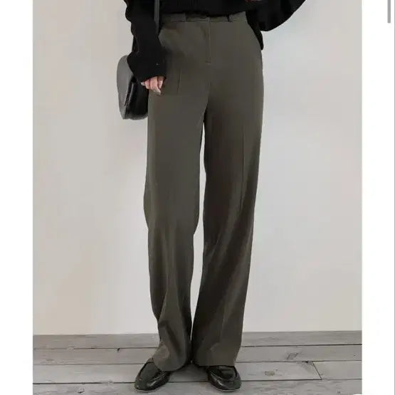 [BUNJANG] GoGoSing Flexible Wide Slacks Mocha Gray S / 고고싱 플렉시블 와이드 슬랙스 모카그레이 S