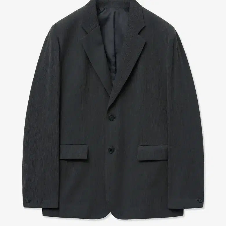 [BUNJANG] TNGT Kinoshita Seersucker Jacket (Black) / tngt 키노시타 시어서커 자켓 105 블랙(Kinoshita)