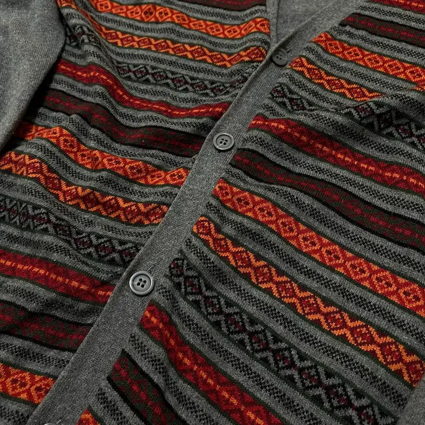 [BUNJANG] ZARA YOUNG Jacquard Knit Cardigan / ZARA YOUNG 모직 자카드 니트 가디건 L/100