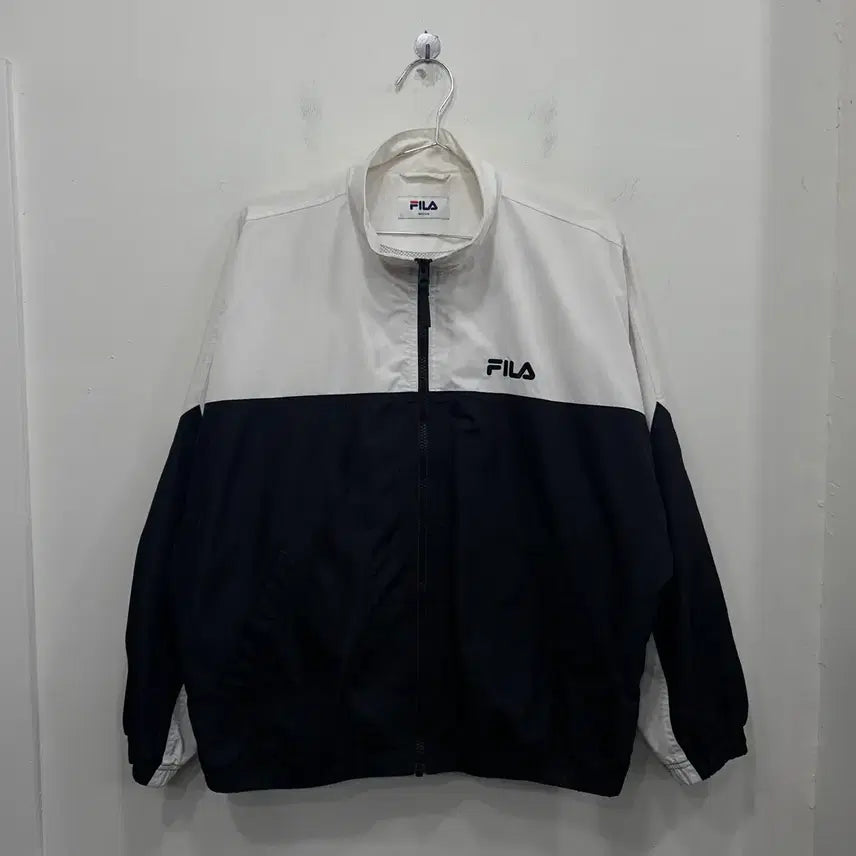 [BUNJANG] Fila Inner Mesh High Neck Windbreaker Jacket / 휠라 스포츠 이너메쉬 하이넥 바람막이