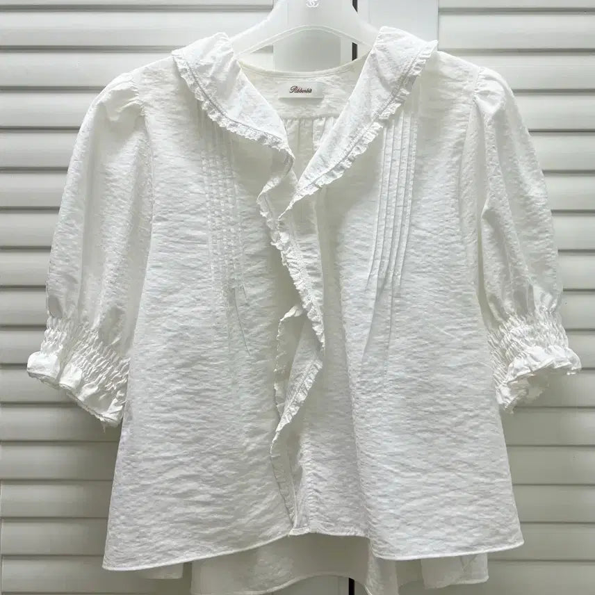 [SOLD OUT] 리본빛 Rosie Ruffle Blouse 로지러플블라우스