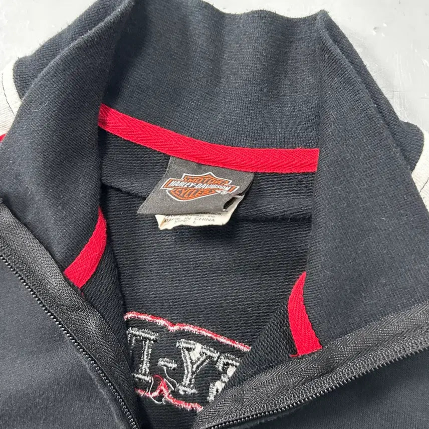 [BUNJANG] Harley-Davidson Logo Sweat Zip-up / 할리데이비슨 로고 스웻집업