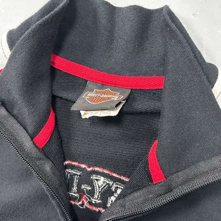 [BUNJANG] Harley-Davidson Logo Sweat Zip-up / 할리데이비슨 로고 스웻집업