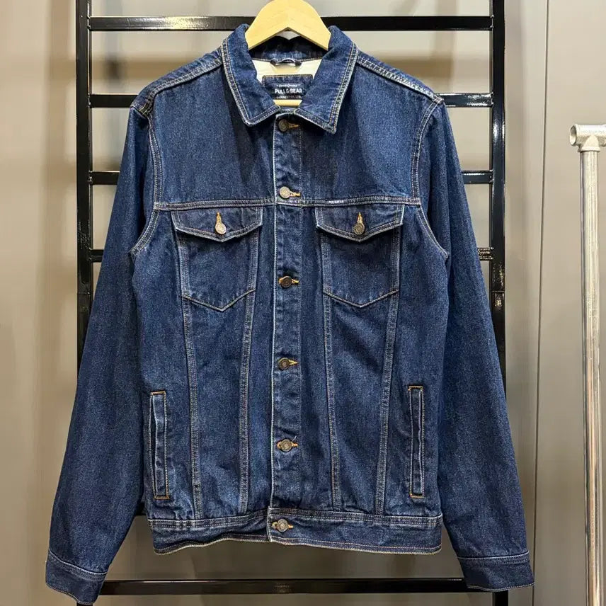 [BUNJANG] Pull&amp;Bear Dark Indigo Denim Trucker Jacket / [XL] 풀앤베어 Pull&amp;Bear 다크 인디고 데님 트러커 재킷 2.5