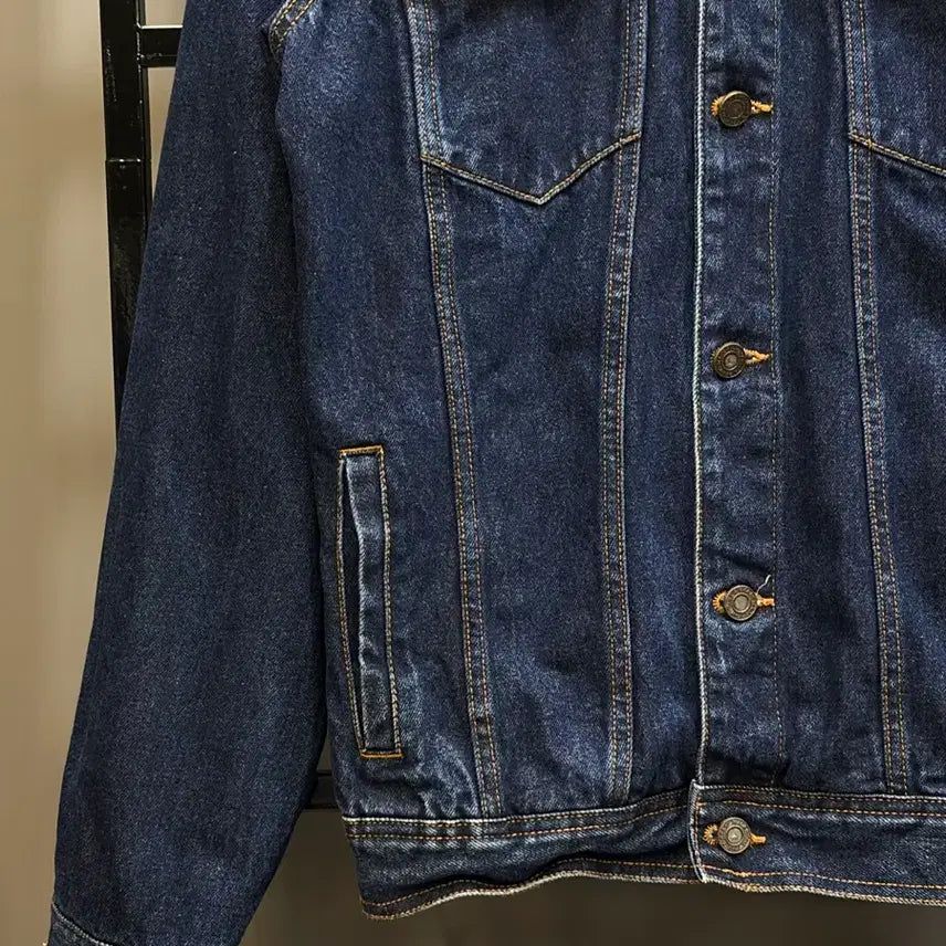 [BUNJANG] Pull&amp;Bear Dark Indigo Denim Trucker Jacket / [XL] 풀앤베어 Pull&amp;Bear 다크 인디고 데님 트러커 재킷 2.5