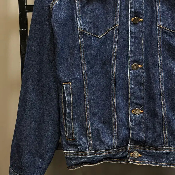 [BUNJANG] Pull&amp;Bear Dark Indigo Denim Trucker Jacket / [XL] 풀앤베어 Pull&amp;Bear 다크 인디고 데님 트러커 재킷 2.5