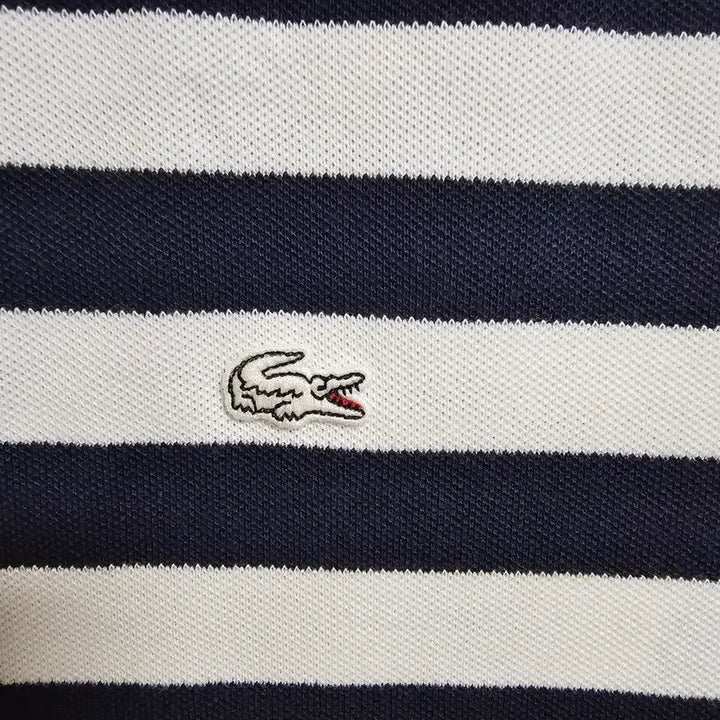 [SOLD OUT] [정품] 라코스테 라이브 여성 지퍼 포인트 스트라이프 폴로 티셔츠 (M)