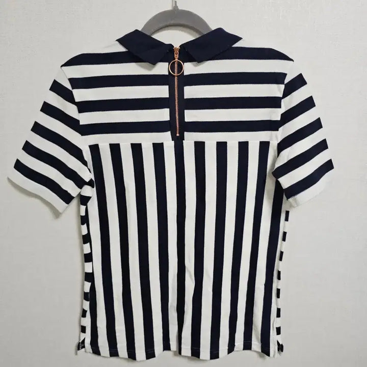 [SOLD OUT] [정품] 라코스테 라이브 여성 지퍼 포인트 스트라이프 폴로 티셔츠 (M)