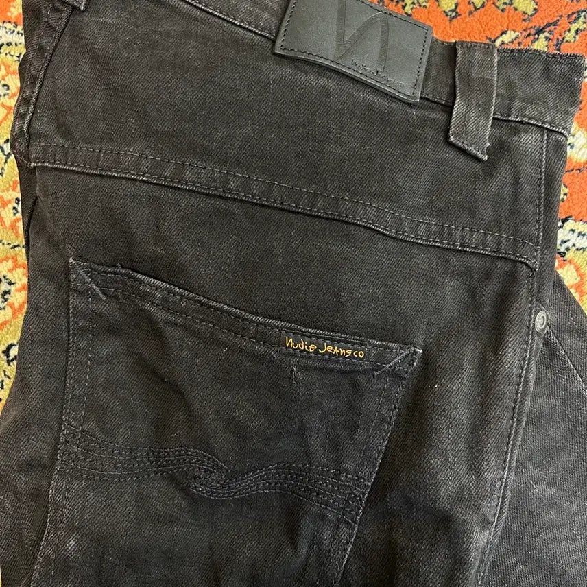 [SOLD OUT] [33] 누디진 씬핀 블랙 데님 팬츠