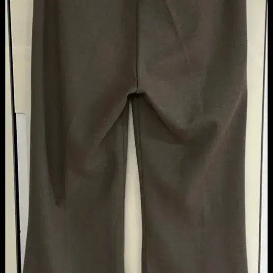[BUNJANG] Semi Bootcut Fleece Slacks Khaki Brown S / 세미부츠컷 기모 슬랙스 카키브라운 S