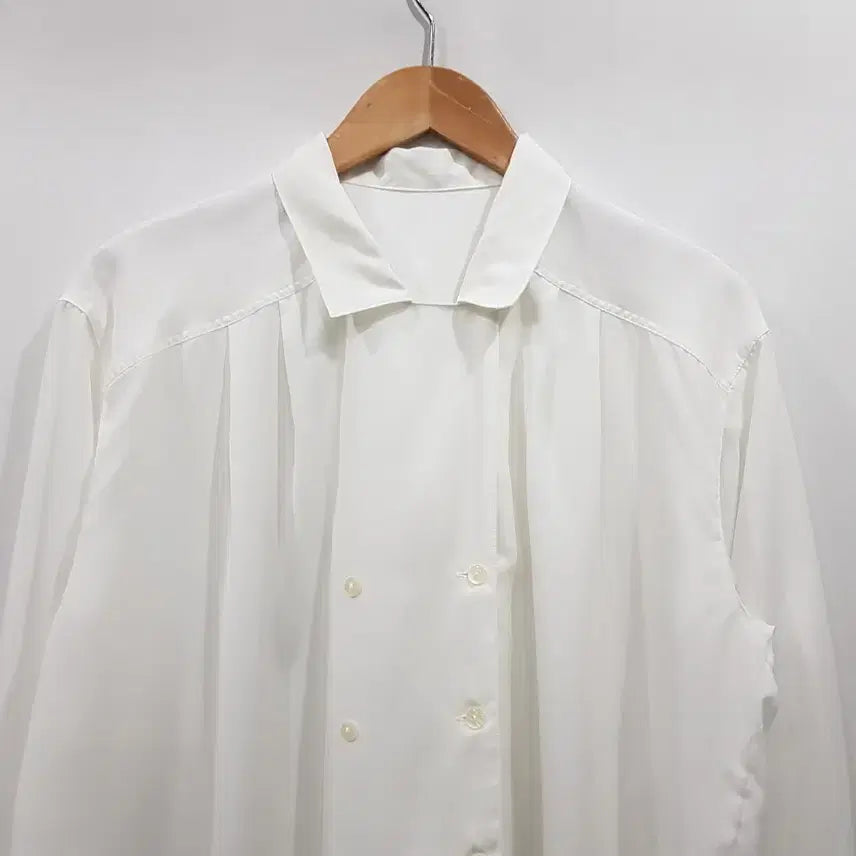 [SOLD OUT] 빈티지 카라 오버핏 박시 오피스룩 하객룩 긴팔 블라우스 여L Q435