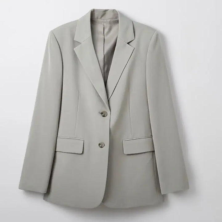 [BUNJANG] Spao Oversized Jacket - Khaki, Size S / 스파오 오버핏 자켓-색상 카키/사이즈 S(085) [SPJKF23W01]